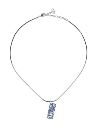 Christian Dior Oblique Trotter Pendant Necklace