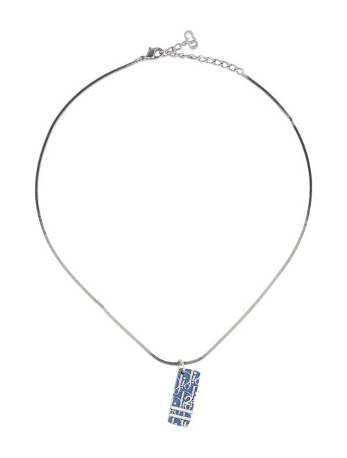 Christian Dior Oblique Trotter Pendant Necklace