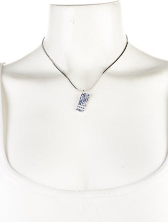 Christian Dior Oblique Trotter Pendant Necklace