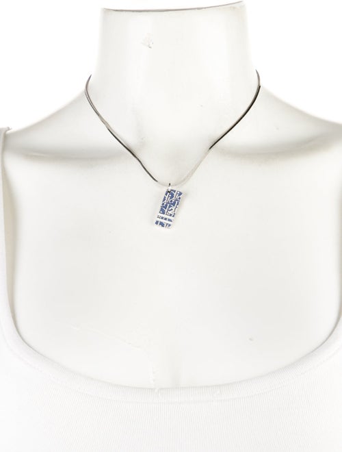 Christian Dior Oblique Trotter Pendant Necklace