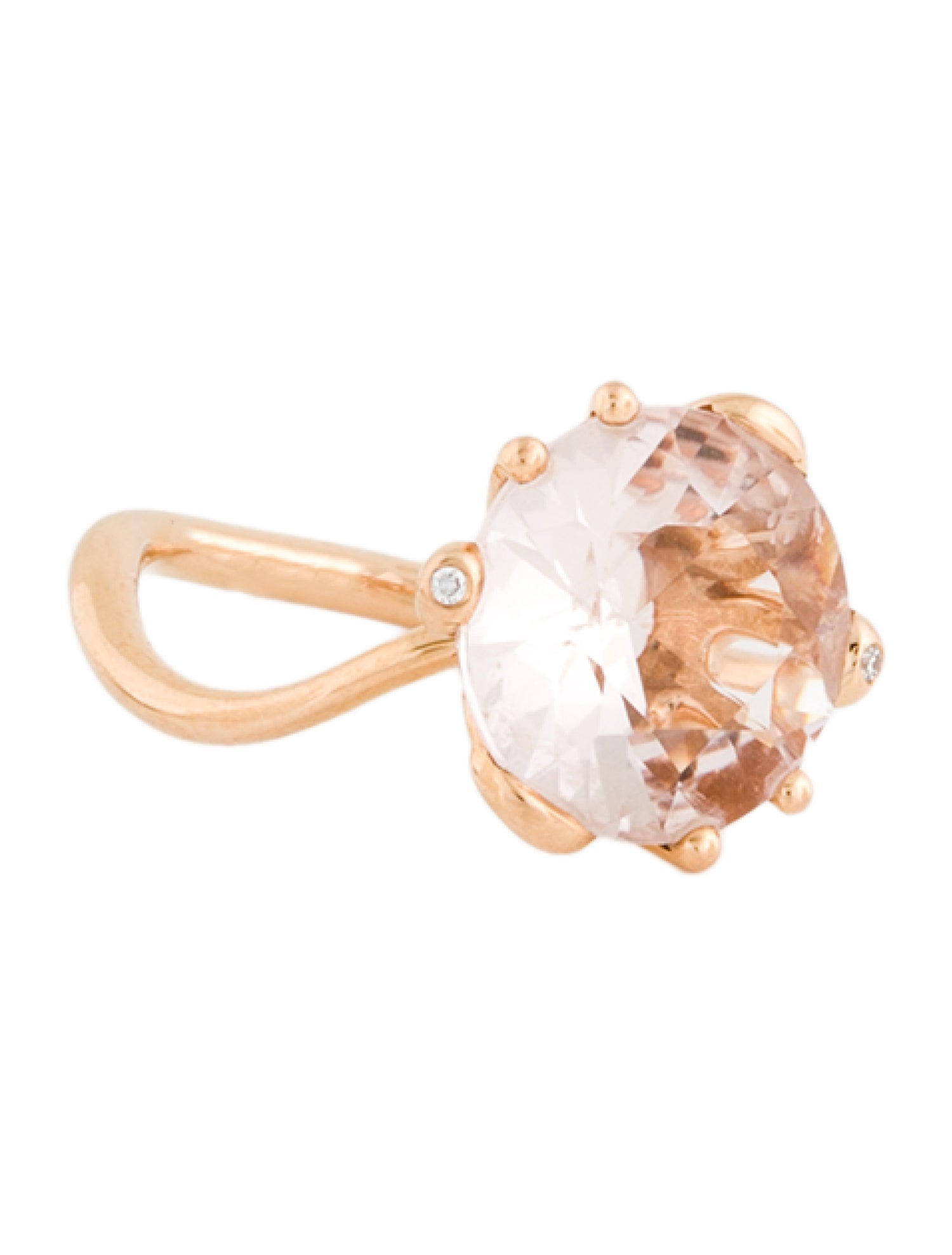 Christian Dior 18K Morganite & Diamond Oui Ring