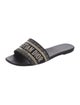 Christian Dior Canvas Printed Slides