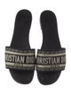 Christian Dior Canvas Printed Slides