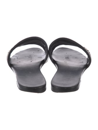 Christian Dior Canvas Printed Slides