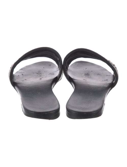 Christian Dior Canvas Printed Slides