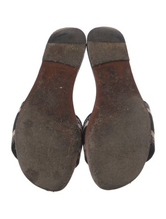 Christian Dior Canvas Printed Slides