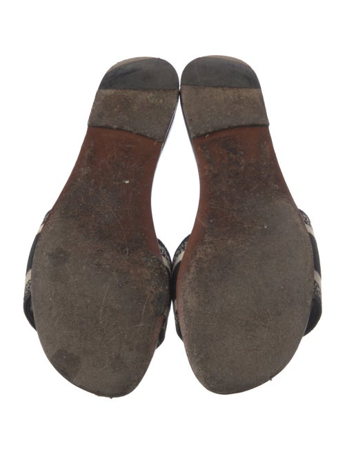 Christian Dior Canvas Printed Slides