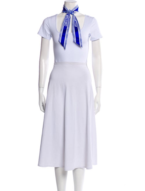 Christian Dior Silk Toile de Jouy Scarf