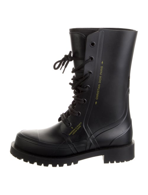 Christian Dior Bee Accent Rubber Rain Boots