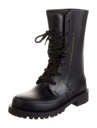 Christian Dior Bee Accent Rubber Rain Boots