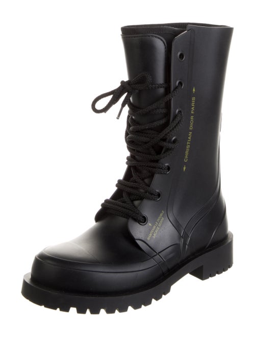 Christian Dior Bee Accent Rubber Rain Boots