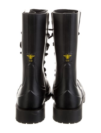 Christian Dior Bee Accent Rubber Rain Boots