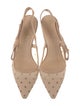 Christian Dior Mesh Bow Accents Slingback Pumps