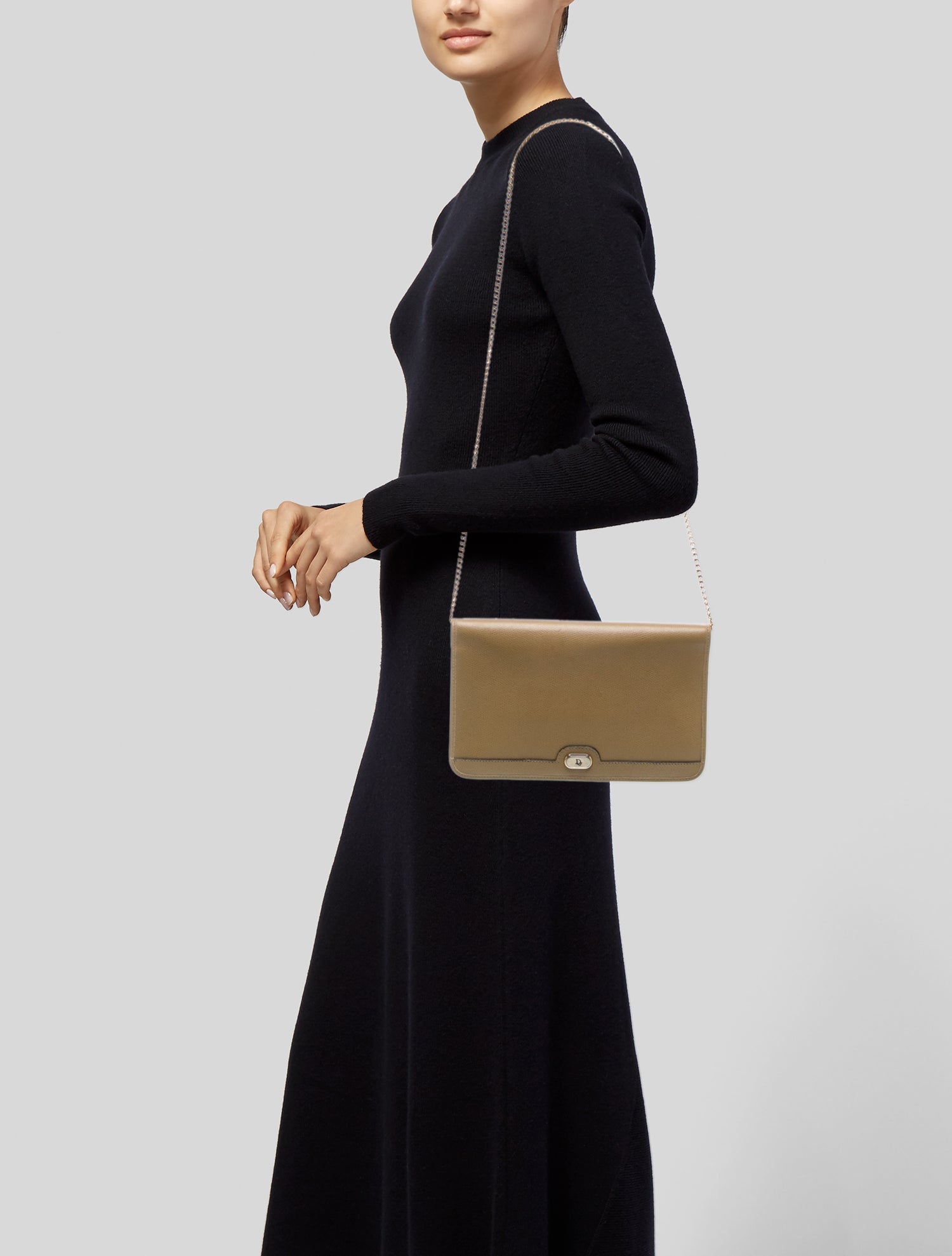 Christian Dior Leather Shoulder Bag Vintage