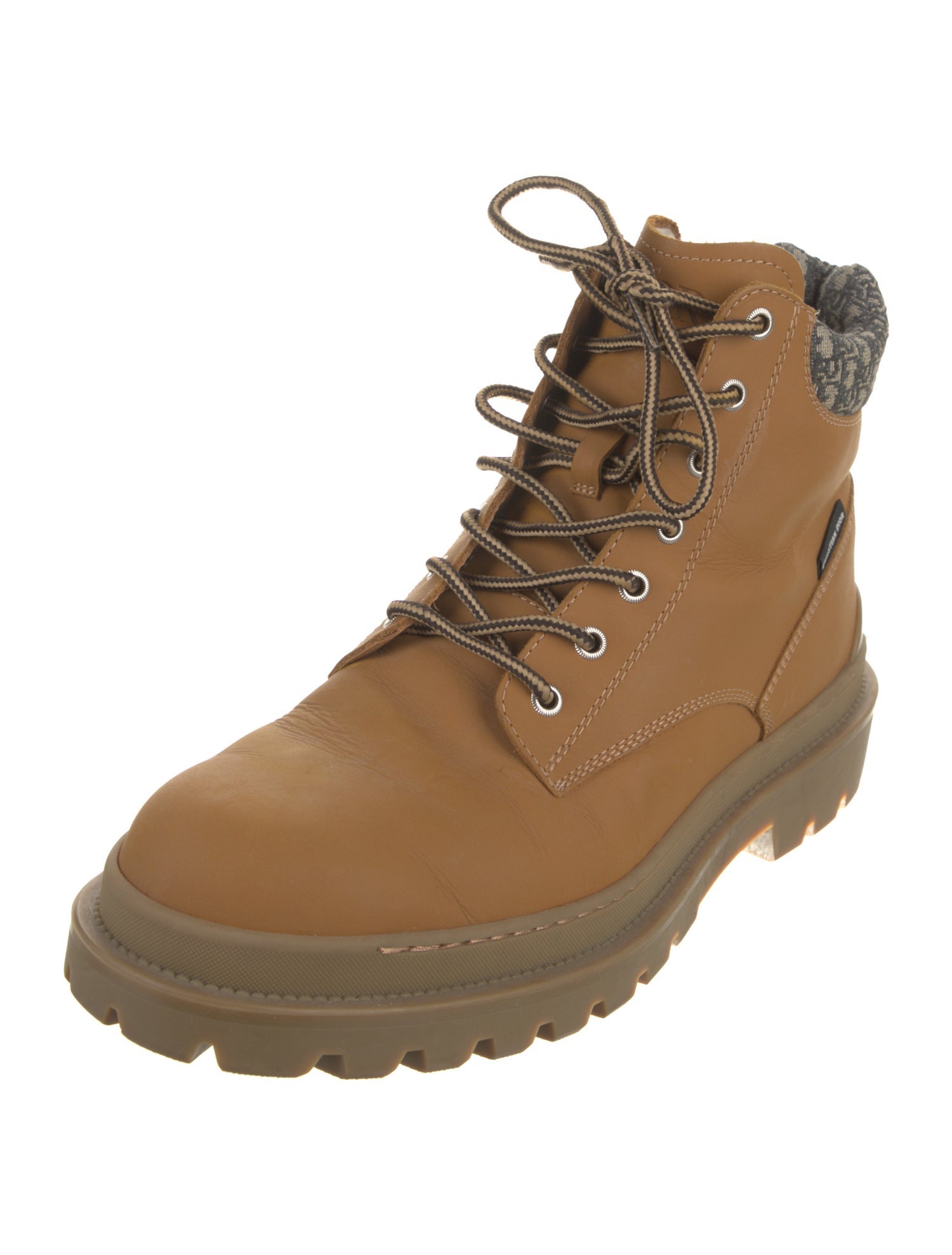 Christian Dior Oblique Jacquard Suede Hiking Boots