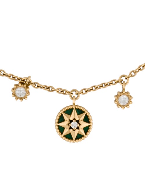 Christian Dior 18K Mother of Pearl & Multistone Rose de Vents Bracelet