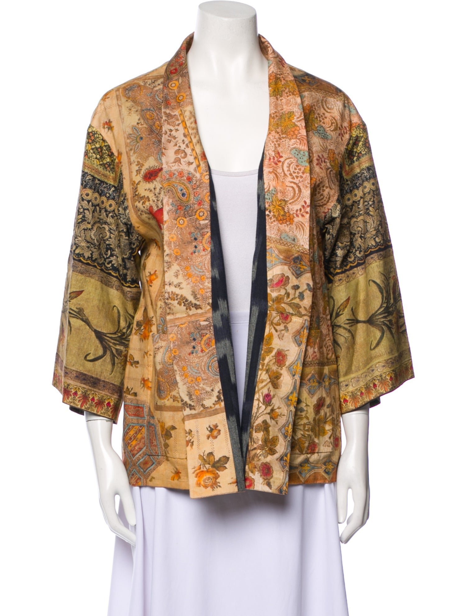 Christian Dior Linen Floral Print Jacket