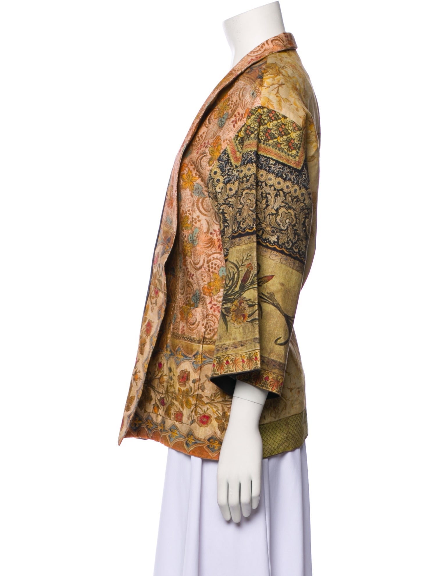 Christian Dior Linen Floral Print Jacket