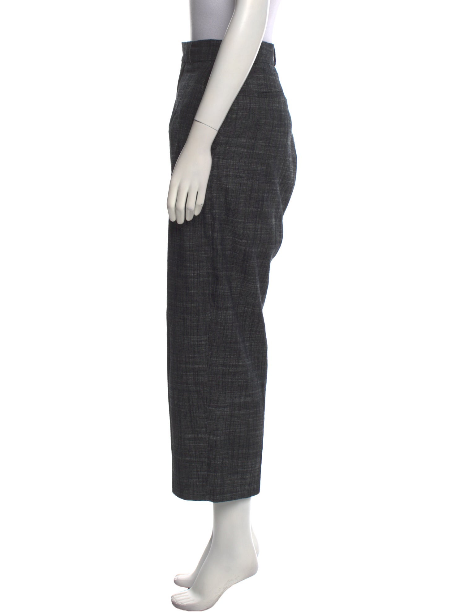Christian Dior Plaid Print Wide Leg Pants