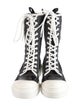 Christian Dior Canvas Printed Combat Boots