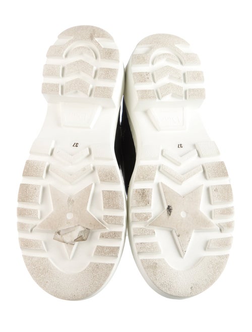 Christian Dior Canvas Printed Combat Boots