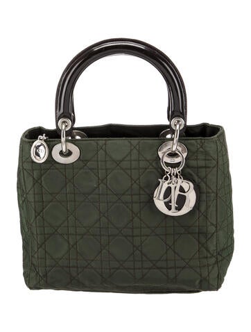 Christian Dior Handle Bags Cannage Lady Medium Vintage