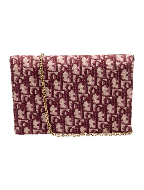Christian Dior Oblique Jacquard Wallet on Chain