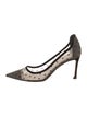 Christian Dior Mesh Polka Dot Print Pumps