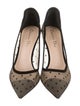 Christian Dior Mesh Polka Dot Print Pumps