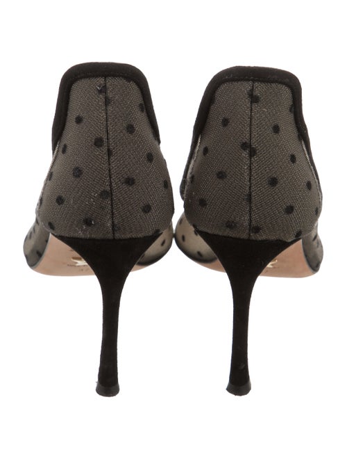 Christian Dior Mesh Polka Dot Print Pumps