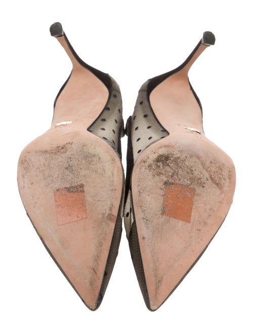 Christian Dior Mesh Polka Dot Print Pumps