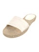 Christian Dior Canvas Embroidered Accent Espadrilles