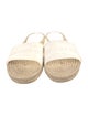 Christian Dior Canvas Embroidered Accent Espadrilles