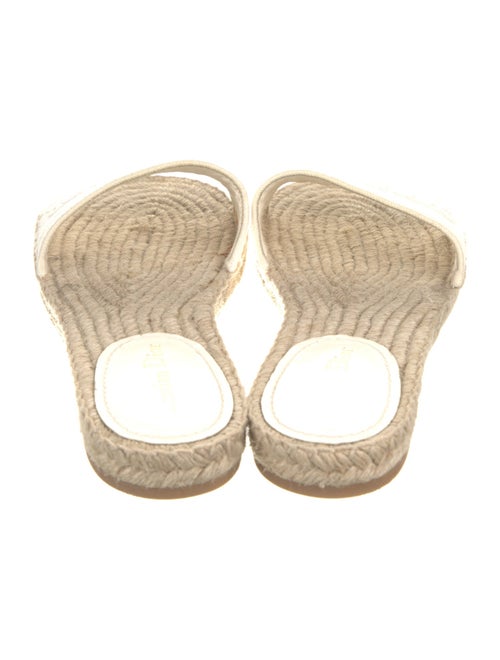 Christian Dior Canvas Embroidered Accent Espadrilles