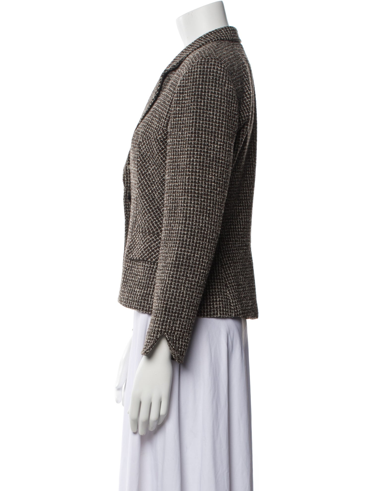 Christian Dior Plaid Print Blazer