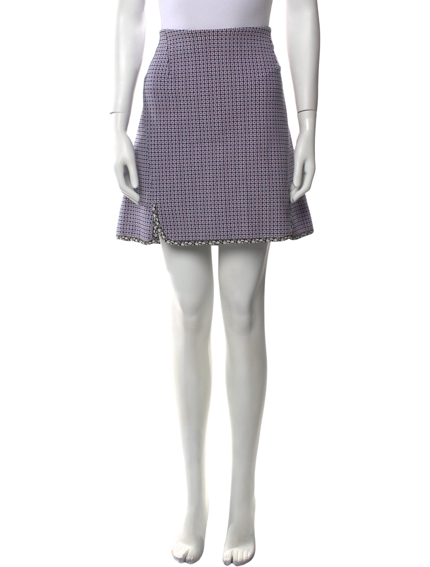 Christian Dior Plaid Print Mini Skirt