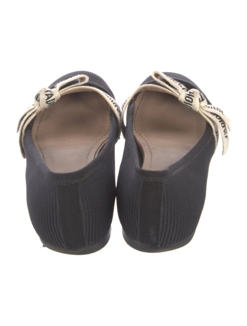 Christian Dior Printed Bow Accents Ballet Flats