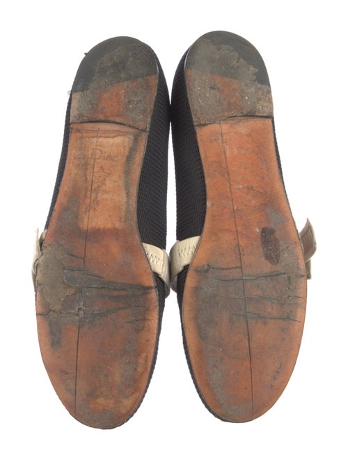 Christian Dior Printed Bow Accents Ballet Flats