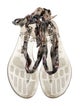 Christian Dior Satin Printed Gladiator Sandals