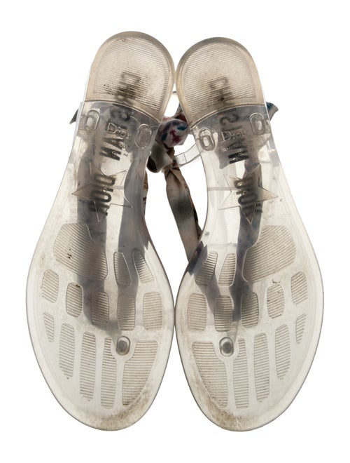 Christian Dior Satin Printed Gladiator Sandals