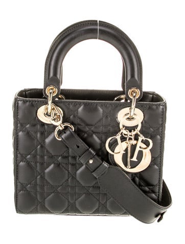 Christian Dior Handle Bags Cannage Lady Small 2023