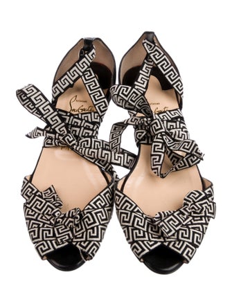 Christian Louboutin Printed D'Orsay Flats