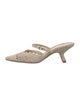 Christian Dior Cannage Pattern Cutout Accent Mules
