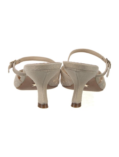 Christian Dior Cannage Pattern Cutout Accent Mules