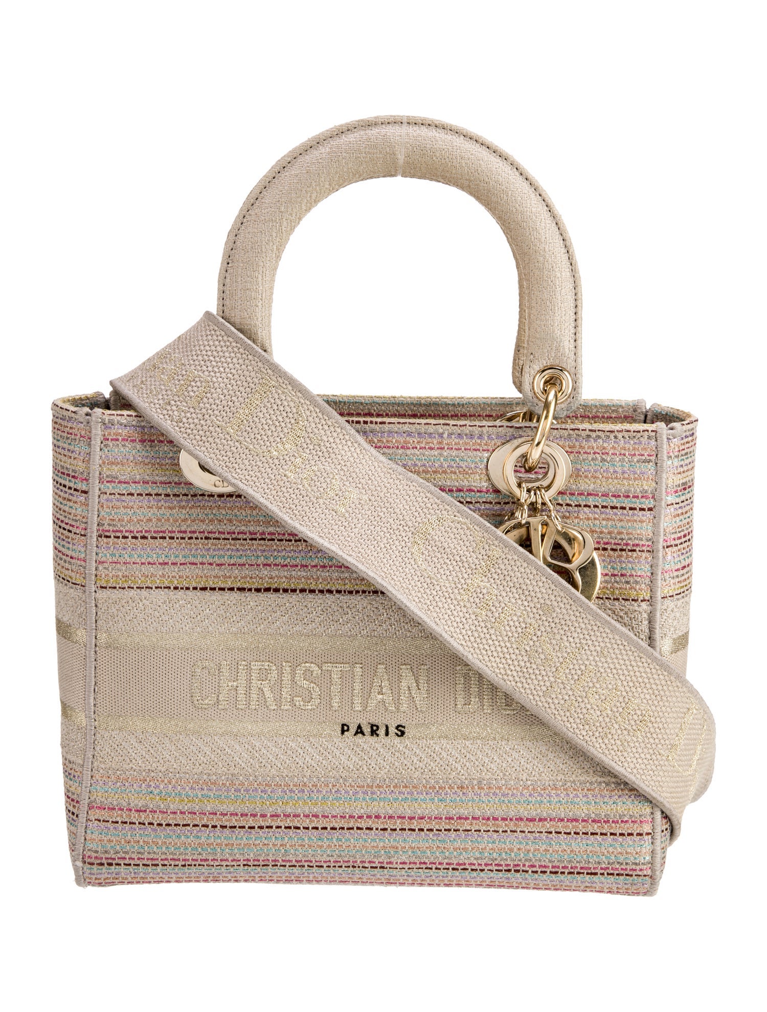 Christian Dior Canvas Top Handle Bag