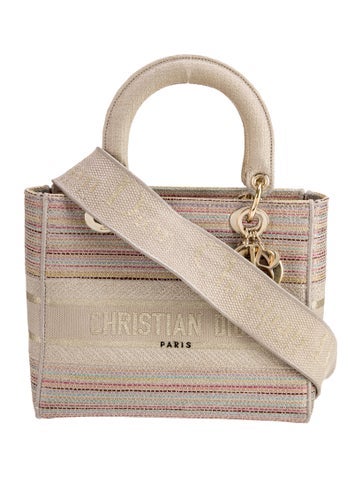Christian Dior Handle Bags Canvas Top Bag