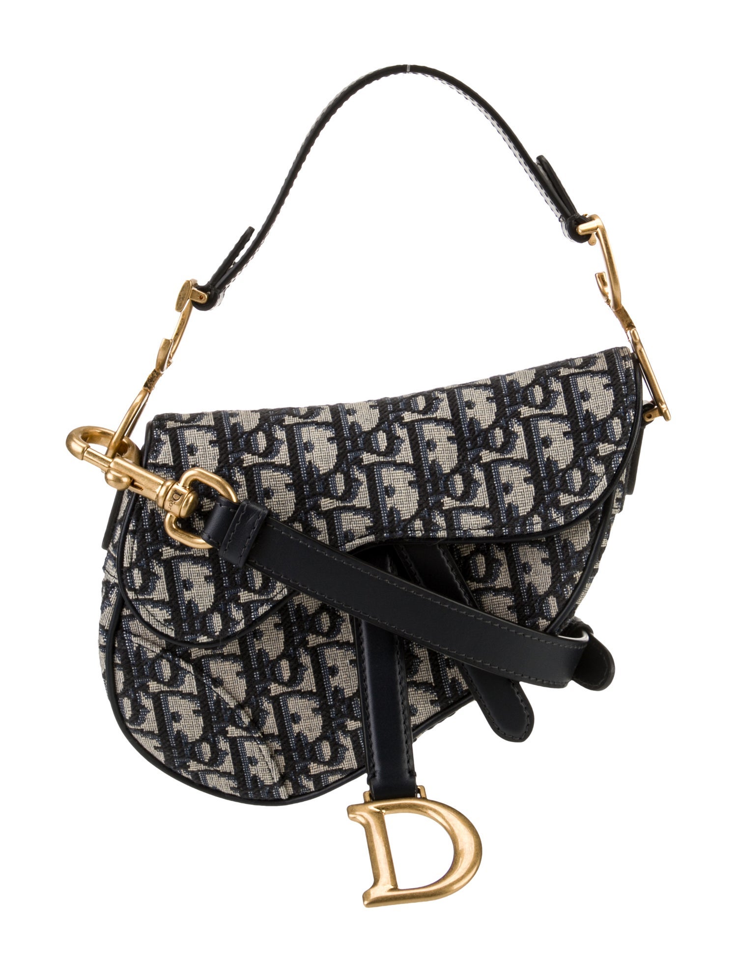 Christian Dior Oblique Jacquard Saddle Mini 2024