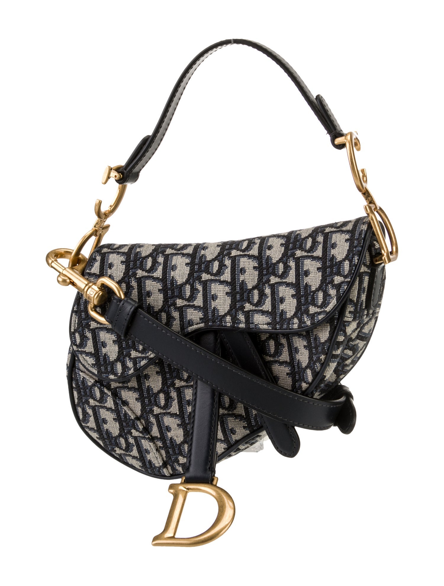 Christian Dior Oblique Jacquard Saddle Mini 2024