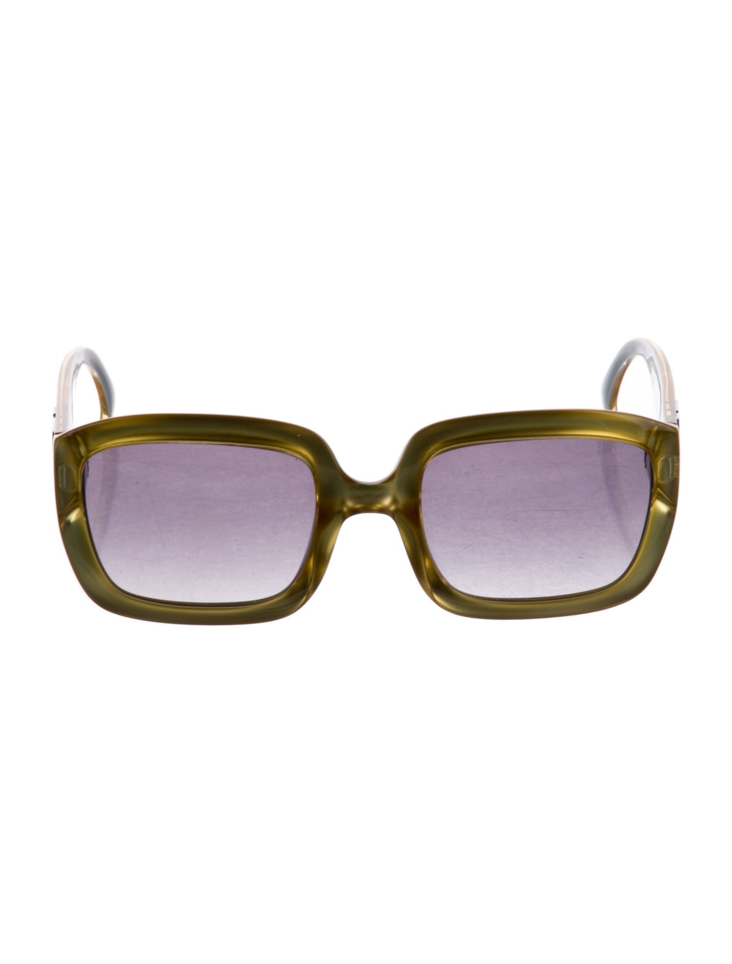 Christian Dior Cannage Pattern Square Sunglasses