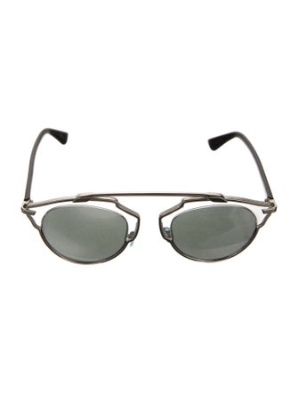 Christian Dior Aviator Mirrored Sunglasses Black Sunglasses